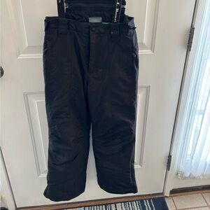 L.L. Bean Kids Black Insulated Ski/Snow Pants